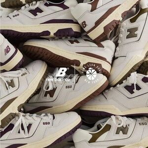 New Balance 550 Aime Leon Dore ALD Sneakers in Cream & Brown 6.5 8